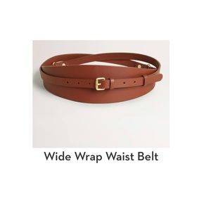 Boden Wide Wrap Waist Belt - Tan Size Small